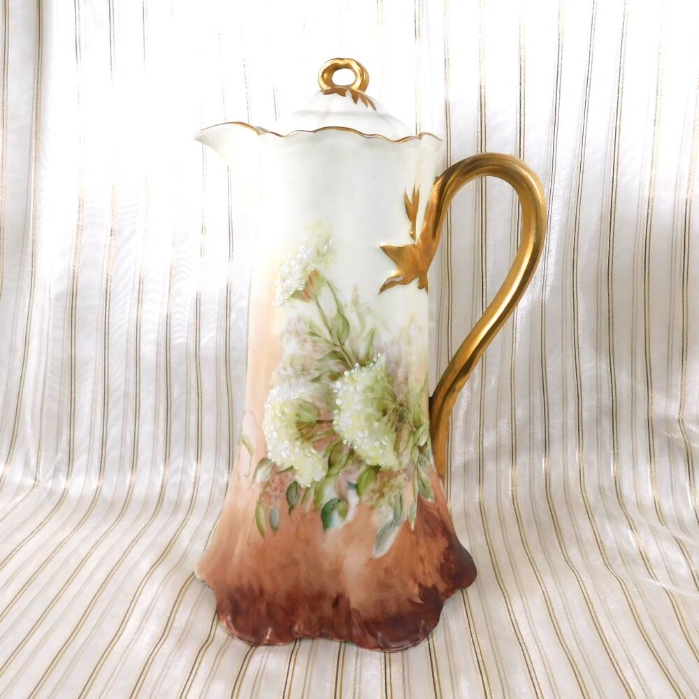Haviland Hand Painted Chocolate Pot # 26440